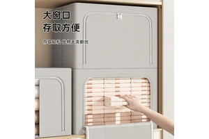 China Wholesale Large Capacity Storage Boxes & Bins Foldable Portable Clothing Organizer Oxford Cloth Storage Box