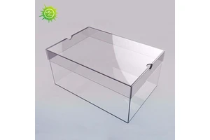 Factory Price Wholesale Custom Size Acrylic clear Shoe Storage Boxes for Shopping Mall