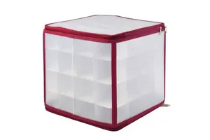 Christmas Ball Storage Box Desktop Storage Organizer PP Waterproof Transparent Christmas Decoration Storage Box