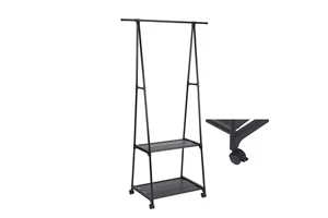 Movable Coat Rack Simple and Multifunctional Storage Rack Indoor Vertical Floor-standing Coat Rack