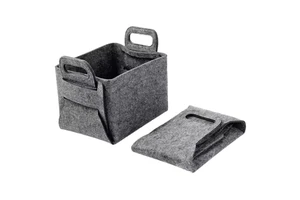 Good Quality Multifunctional Foldable Felt Woven Storage Basket Kids Bedroom Laundry Custom Logo Customizable Size OEM/ODM