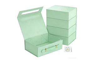 AOPA High-End Eco-Friendly Recyclable Sneaker Presentation Case | Rigid Magnetic Folding Box Matt Lamination | Custom Fur Socks