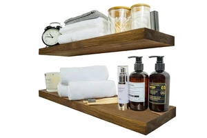 High End Wood Wall Shelf Wall Hanging Storage Organizer Floating Shelves