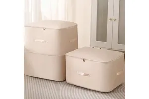 2025 New Heavy Duty Moving Bags Zipper Clothing Storage Bag Home Space Saving Self Compression Organizer