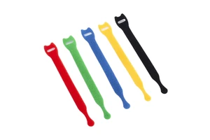 Colorful Nylon Self-Adhesive Cable Ties Double-Sided Back-to-Back Data Cable Fixing Tape Hook & Loop Storage Organizer