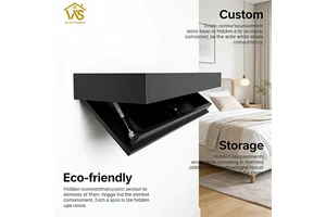 Secret Hidden Floating Shelves Hidden StorageFurniture Cabinet Hidden Compartment Hidden Cabinet Shelves Floating Nightstand