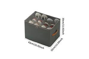 Dustproof Folding Shoe Box with Cover Multi-functional Large Capacity Pants and Shoes Compartment Storage Box