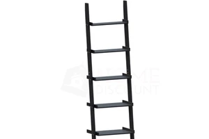 High Quality Wall Stand White Ladder Shelving Unit 5 Tier Display Stand Book Shelf Wall Rack Storage