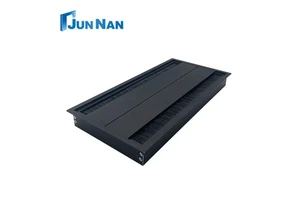 Aluminum Alloy Square Hole Cover Table Soft Closing Brush Cable Grommet Cable Management Cover Wire Organizer
