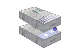 Vietnam Factory Foldable Underbed Blanket Clothes Non Woven Fabric Organizer Container Storage Bag Made in Vietnam