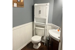 Luxury Bathroom Small Floor Standing Over The Toilet Tall Thin Storage Organiser Shelf Rack Cabinet On Legs