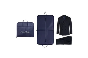 Long Dress Storage Bags Hanger Hole Breathable Garment Bag in Closet or Wardrobe Organization