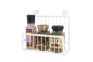 Multifunctional Over the Cabinet Door Storage Rack Bathroom and Kitchen Organizer Kitchen Supplies Tools Storage Rack Spice Rack