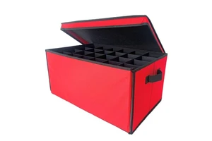 Christmas Ornament Storage Box 3 Drawers 128 Baubles Clothing Shoes Storage Eco-Friendly Foldable Waterproof Stackable