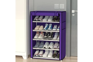 Household Detachable Shoes Storage Rack Multi Layer Shoes Organizer Box None Woven Shoes Storage Cabinet