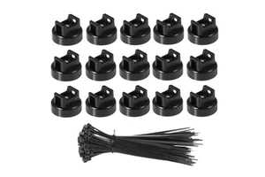 Magnetic Cable Zip Tie Mount Kit Charging Cord Organizer Multifunctional Cable Holder with Ties for Wall Work Organization