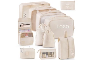Wholesale Custom OEM Factory 7PCS Compression Packing Cubes Set Lightweight Travel Storage Bags Luggage Organizer Bulk Supply