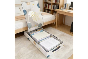Customizable Eco-friendly Transparent Collapsible Underbed Laundry Storage Box