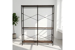ZIRI Simple Wooden Bedroom Furniture Double-tier Hat and Coat Rack