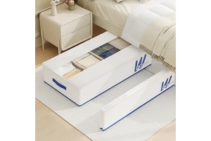 Home Storage Organizer pp Material Underbed Storage Box With Visible Window