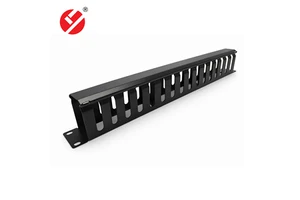 LIYUAN LY-CM-04-B High Quality Plastic Durable Anti-Crack Network Cable Manager Cable Organizer for Server Cabinet