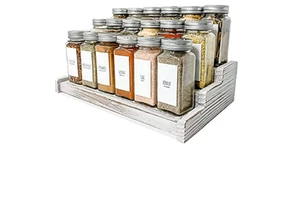 Home Kitchen Cabinets Storage Rack Wooden Spice Rack Organizer
