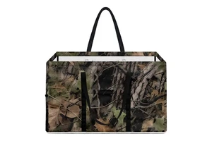 Wholesale Custom Camo Camouflage Large Collapsible Toys Storage Box Laundry Organizer Basket for Closet Shelf Nursery Kids