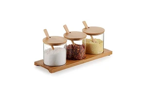 Cabinet Organizer Bamboo Kitchen Spice Rack
