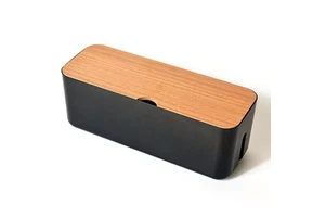 RTS YDM Cable Storage Box Power Strip Wire Case Anti Dust Charger Socket Organizer Network Line Storage Bin Charger