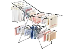 Competitive Price Folding Clothes Drying Rack Indoor Collapsible Stand Garment Rack For Laundry