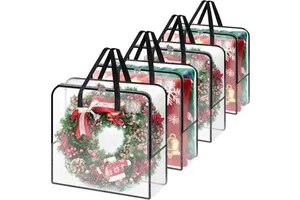 Transparent Christmas Ornament Storage Bag
