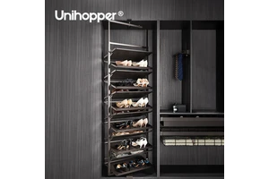 Unihopper Modern Wardrobe Hardware Accessories 360 Revolving Shoe Storage Organizer Furniture Cabinet Rotating Shoe Rack
