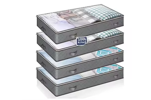 Waterproof Non Woven Fabric Storage Bags Household Clothes Storage Organizer Under Bed Storage