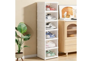 Factory OEM Foldable Sneaker Storage Box Magnetic Clear Door Moisture-proof Shoe Organizer Box Free-Installation AJ Display Case