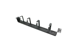 1U 19 Inch 4-ring All-metal Dust Proof Belt Brush Cable Organizer Integrated Wiring Trough in Machine Room Cable Manager