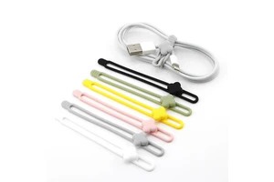 USB Cable Decoration Straps Kitchen Cable Storage Home Storage Electronics Accessories Reusable Silicone Cable Storage