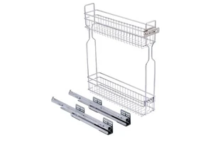 D356 Pull-Out Cabinet Organizer for Base Cabinets with 3D adjustment