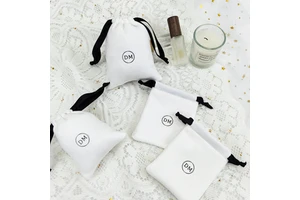 ZXF Soft Promotional Custom Luxury Dustproof Cosmetic Drawstring Velvet Bag for Jewelry Storage
