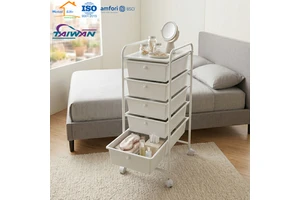 Taiwan Factory Multipurpose Storage Modern 5 Drawer Trolley for Home Office Art School Organizer Salon