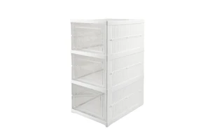 Folding Shoe Box Stackable Moisture-Proof Large Capacity Storage Organizer for Sneaker/High-Top Shoes Easy Assembly Space-Saving
