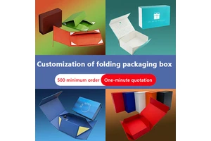 Custom Black Magnetic Gift Paper Box With Handle Carton & Large Size Design Embossed & Matt Laminated EVA Lining Paper Box OEM