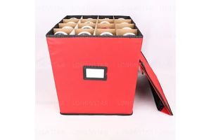 Wholesale Factory Price Christmas Bauble Ornament Bag Christmas Storage Box