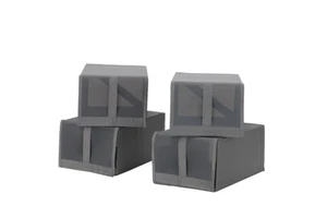 Household Large Shoe Storage Box Foldable Fabric Flip Shoe Box Dustproof Shoe Organizer