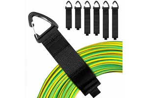 Adjustable Multifunction Extension Cord Organizer Hanger Hook Loop Cable Tie Set Storing Cords Hoses Wires Ropes Accessories