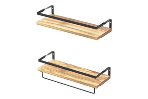 Kitchen Modern Storage Stand Display Tv Wall Hanging Wall Mount Wooden Floating Wall Shelf