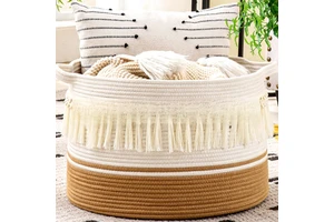 Factory Direct Large Capacity Quality High Tensile Highly Elastic Woven Modern Minimalist Storage Basket