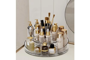 Clear Compartment 360° Rotating Cosmetic Makeup Organizer Jewellery Storage Box