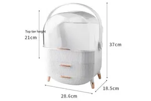 Net Red Makeup Storage Box Skin Care Products Rack Mask Jewelry Storage Box Dust-proof Desktop Cosmetic Storage Box