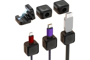 Plastic Magnetic Cable Organizer Magnetic Storage Super Strong Wire Holder Desk Data Clip with Magnetic