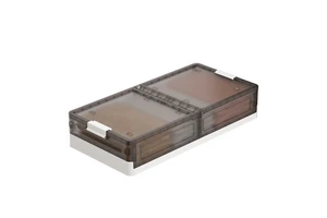 Modern Foldable Plastic Under-Bed Storage Box Transparent Multi-Use Design Clothing Shoes Makeup Toys Office Organization PP